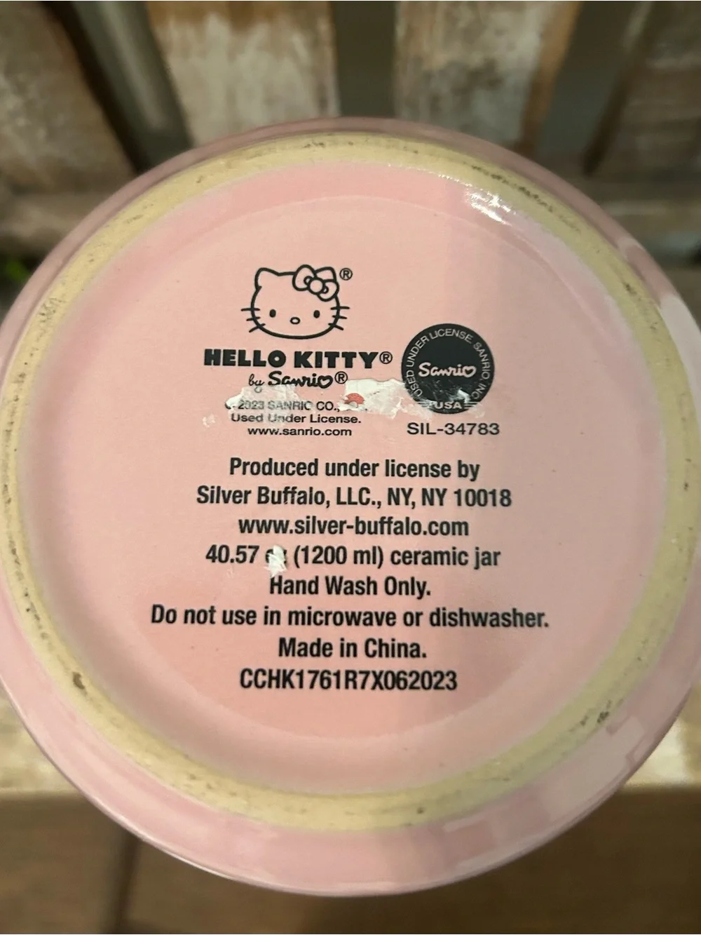 Sanrio Hello Kitty Halloween Spooky Skeleton Web Ceramic Canister